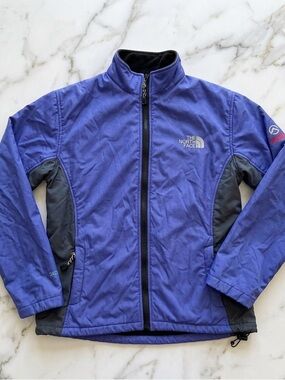 The North Face Girls Kids Summit Series 3XDry Softshell Jacket Purple Gray SZ XL